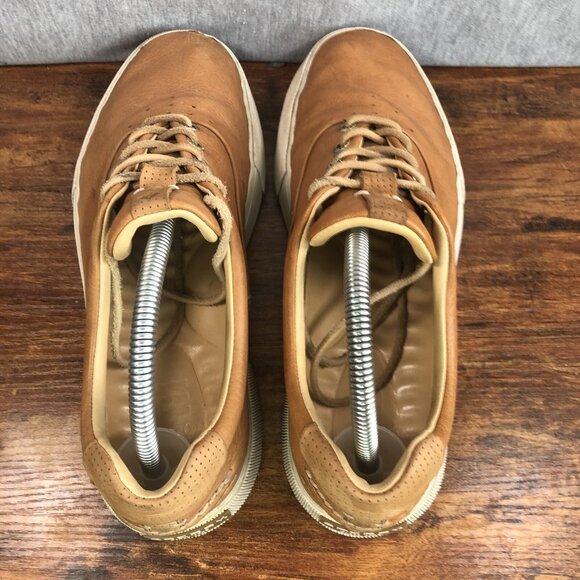 Sperry Gold Cup Men Size 8 Brown Tan Leather Sneakers Shoes Lace Up‎ - Picture 4 of 10